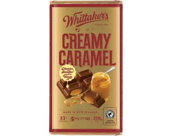 Whittakers Block 250g Creamy Caramel