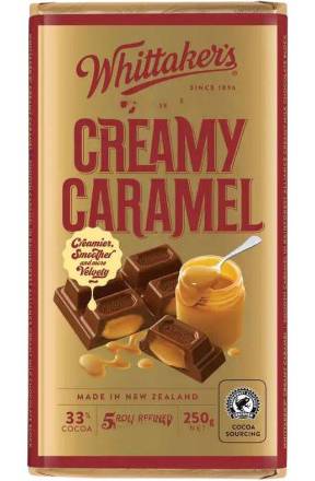 Whittakers Block 250g Creamy Caramel