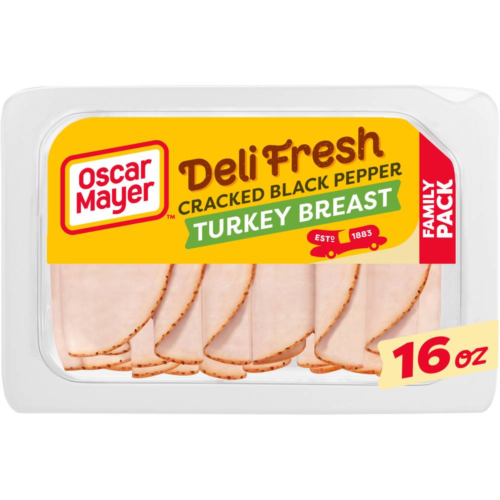 Oscar Mayer Deli Fresh Cracked Black Pepper Turkey Breast (16 oz)