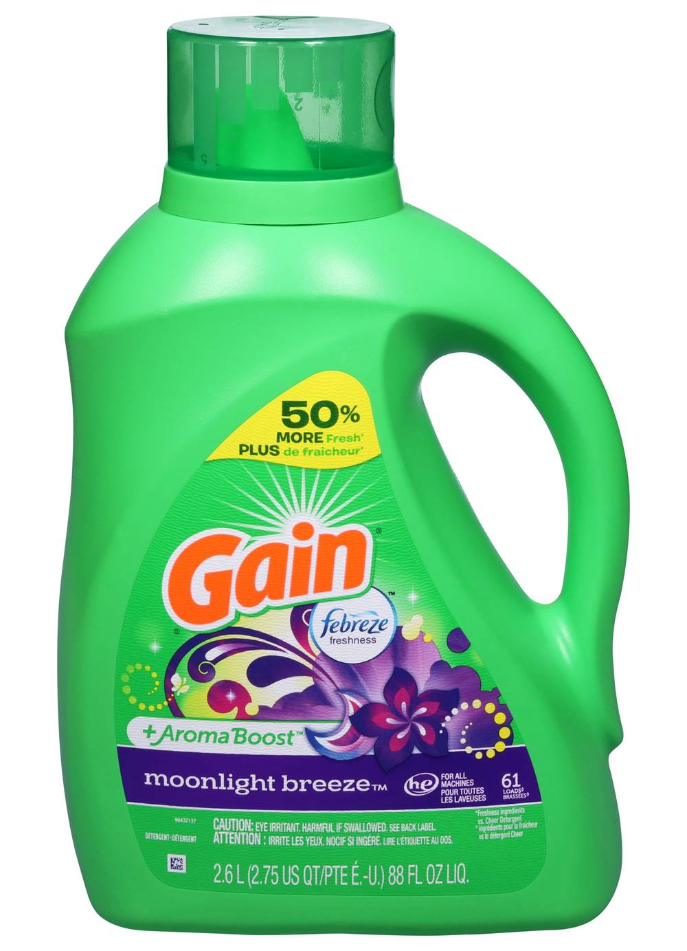 Gain + Aroma Boost Moonlight Breeze Scent Laundry Detergent (88 fl oz)