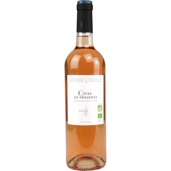 Vin rosé Côtes de Provence Bio Marché  franprix bio 75cl