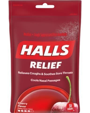 Halls Cherry Bag 30 Count