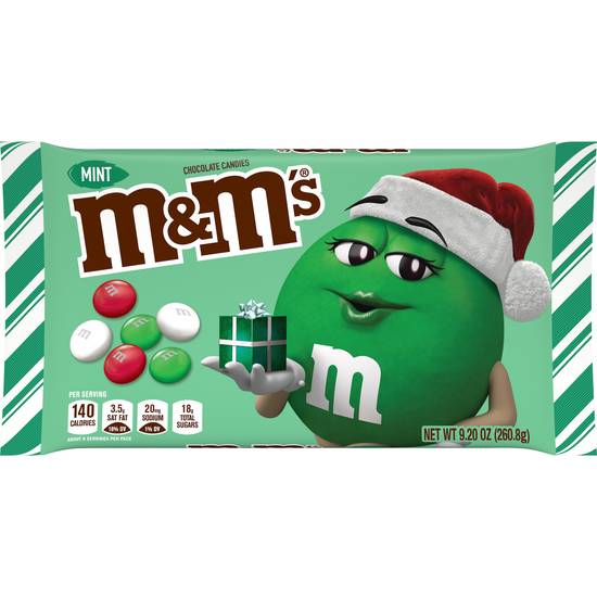 Order M&M's Holiday Mint Chocolate Candy - 9.9 oz food online from Rite Aid store, Costa Mesa on bringmethat.com