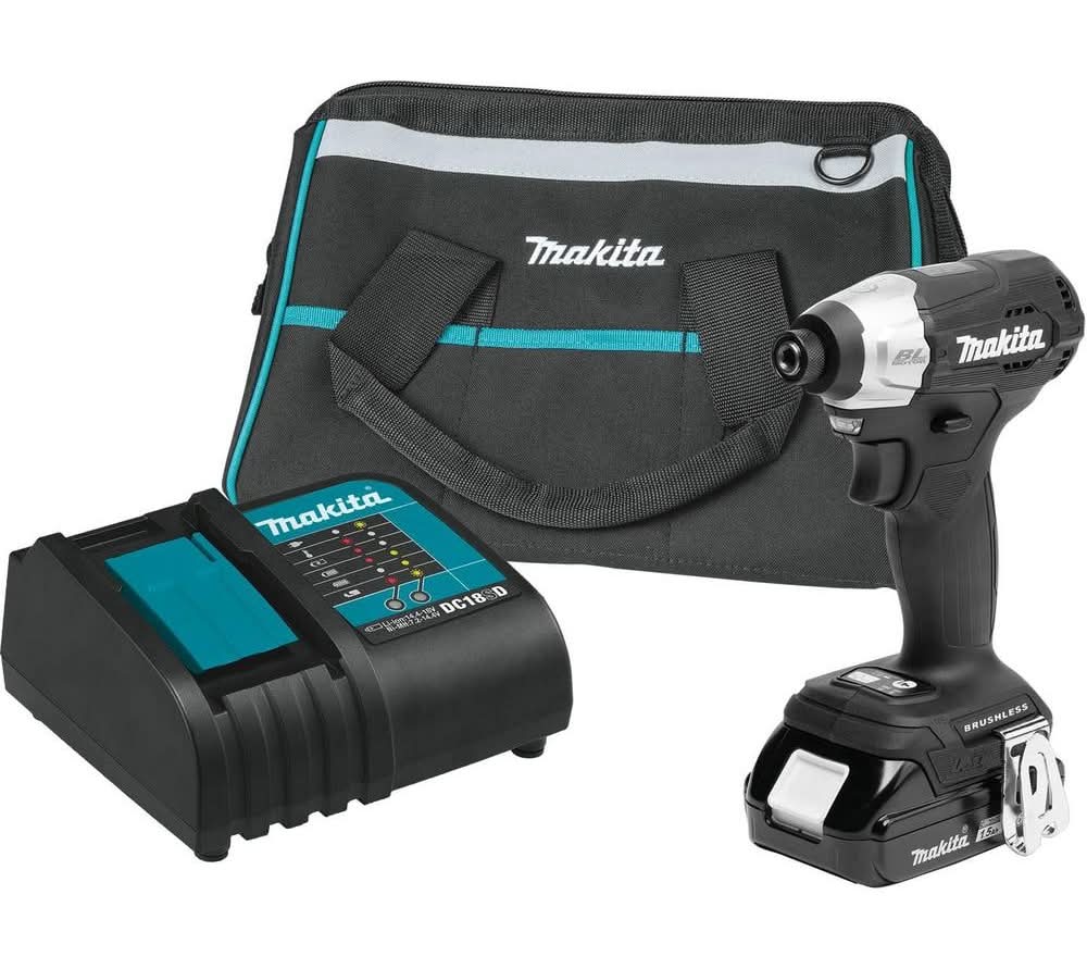 Makita 18V Lxt Sub-Compact Lithium-Ion Brushless Cordless Variable Speed Impact Driver Kit (1.5Ah)