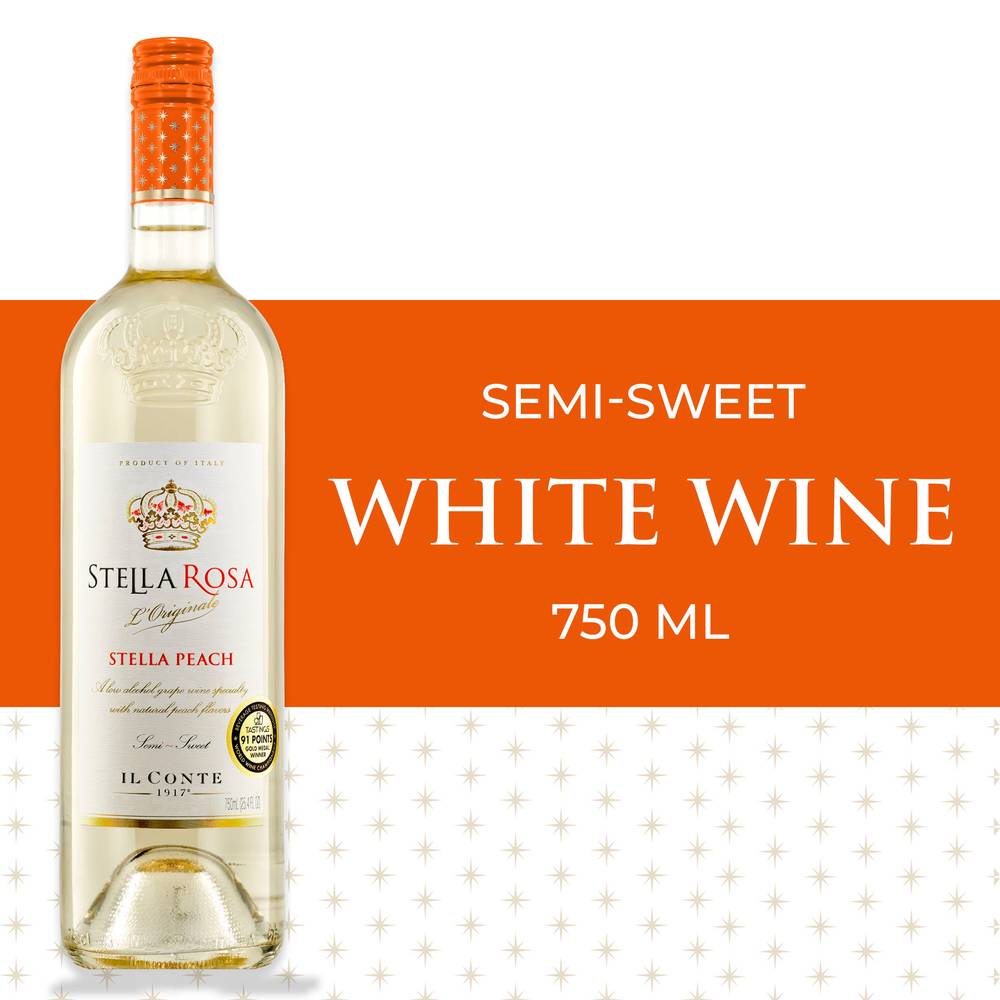 Stella Rosa Peach Semi-Sweet White Wine (750 ml)