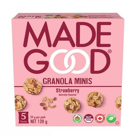 Made Good Organic Granola Minis, Strawberry (5 x 24 g)