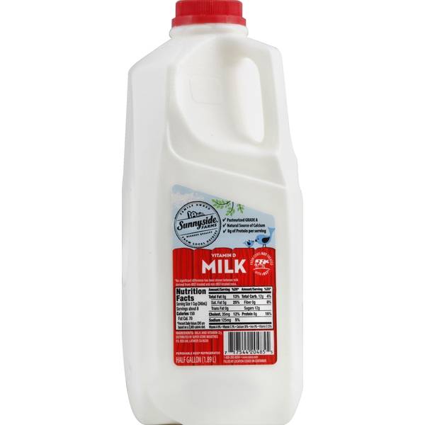 Sunnyside Farms Vitamin D Milk (0.5 gal)