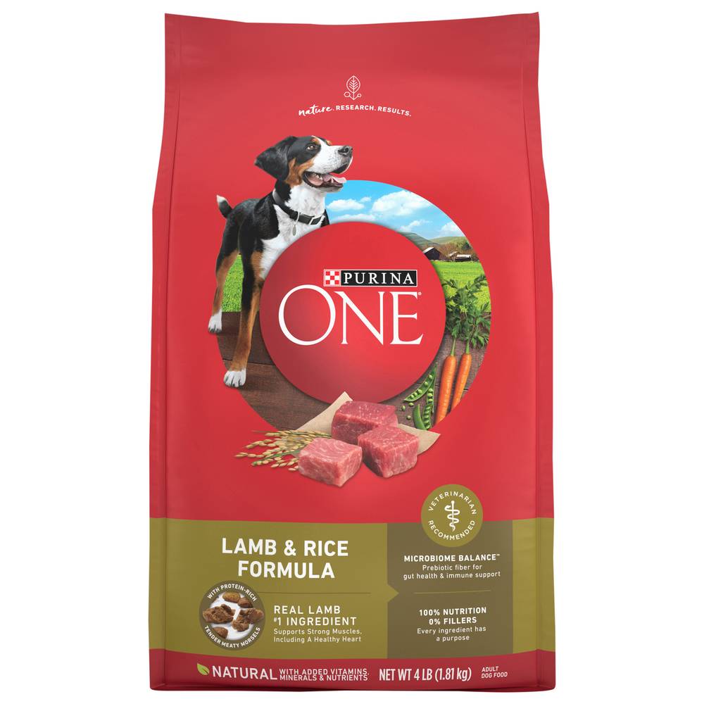 Purina One Smartblend Lamb & Rice Formula Adult Dog Food (4 lbs)