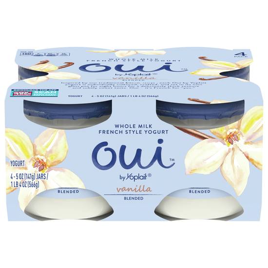 Yoplait Oui Vanilla French Style Yogurt (4 ct)