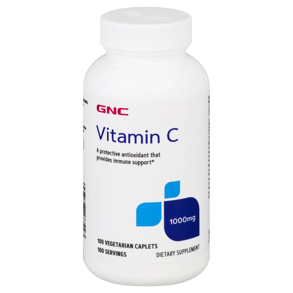 GNC 1000 Mg Vegetarian Caplets Vitamin C