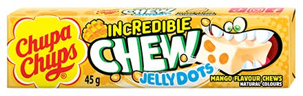 Chupa Chups Incredible Chews Mango Burst Candy 45G