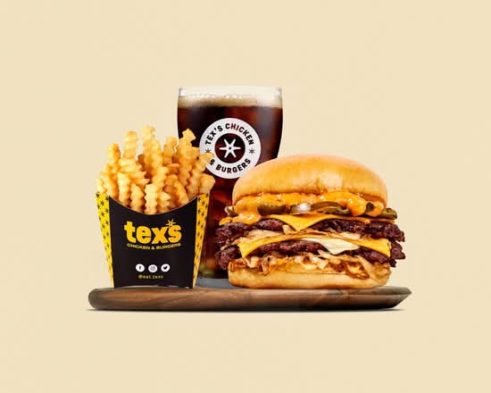 Tex's Hell Smash Burger Meal