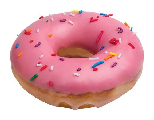 Krispy Kreme Strawberry Sprinkles Doughnut