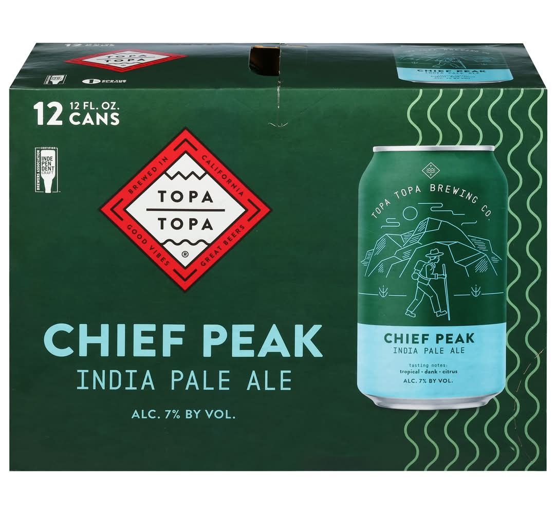 Topa Topa Chief Peak Ipa Beer (12 x 12 fl oz)