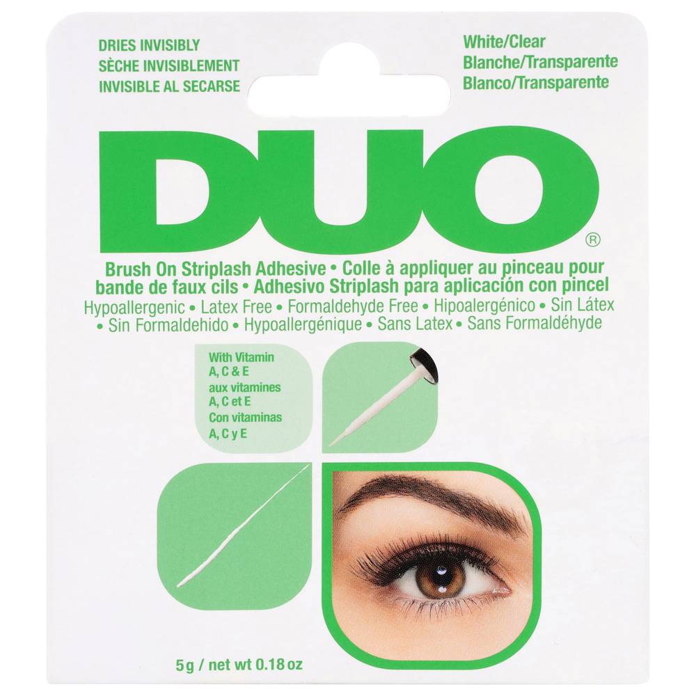 DUO White/Clear Brush-On Eyelash Adhesive (0.18 oz)