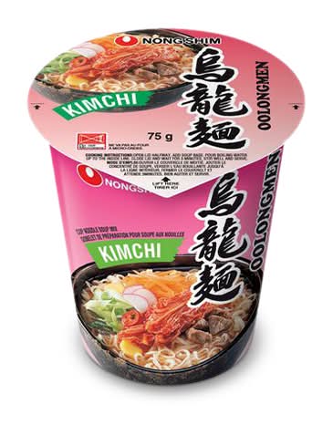 Nongshim Oolongmen Kimchi Cup Noodles (75 g)