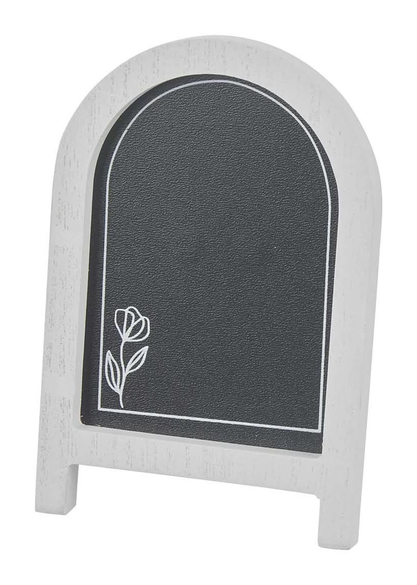Tabletop White Chalkboard Decor