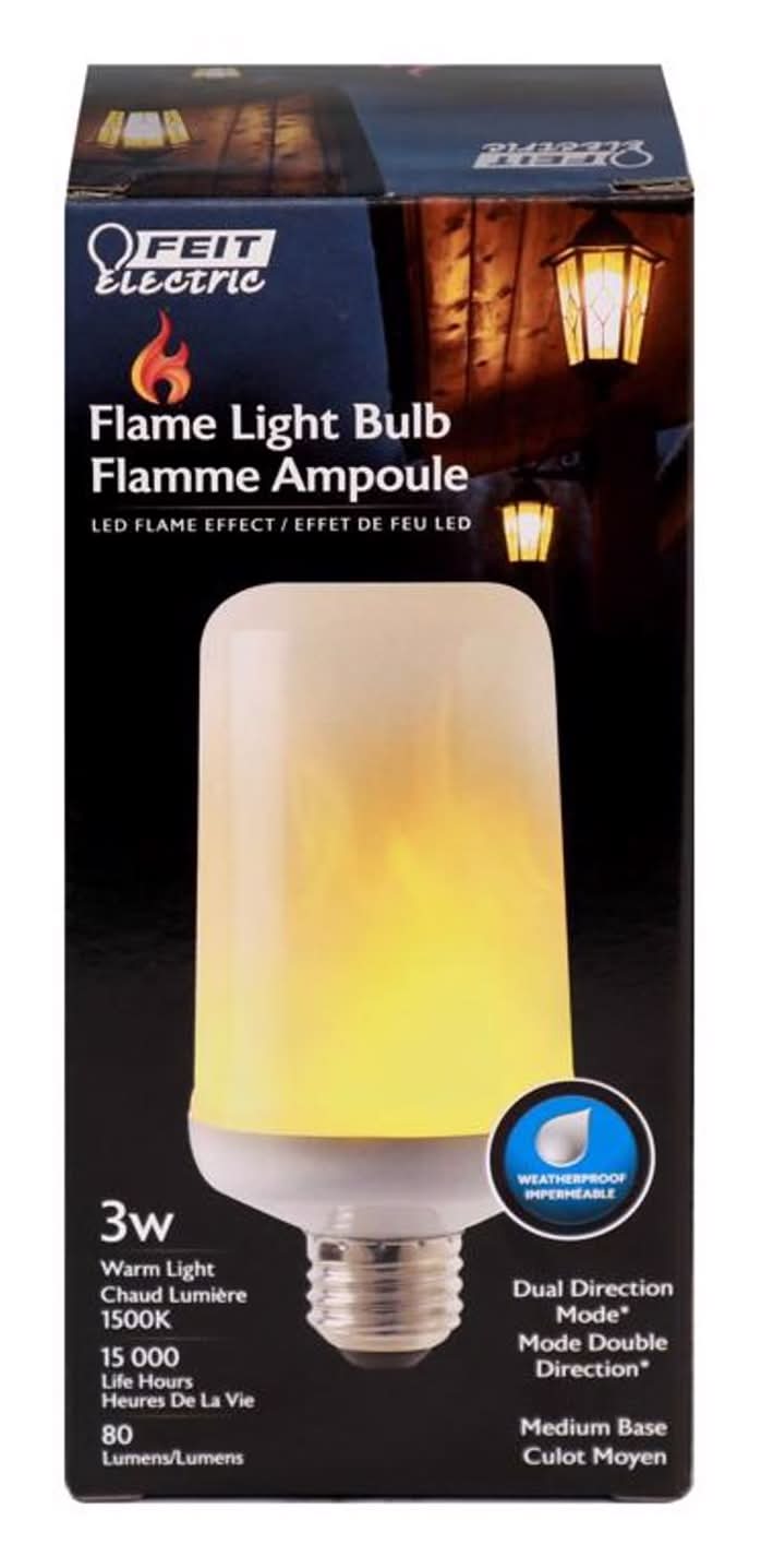 Feit Electric Flame Bulb S6 E26 (Medium) Led Bulb Warm Candle Light 30 Watt Equivalence 1 Pk