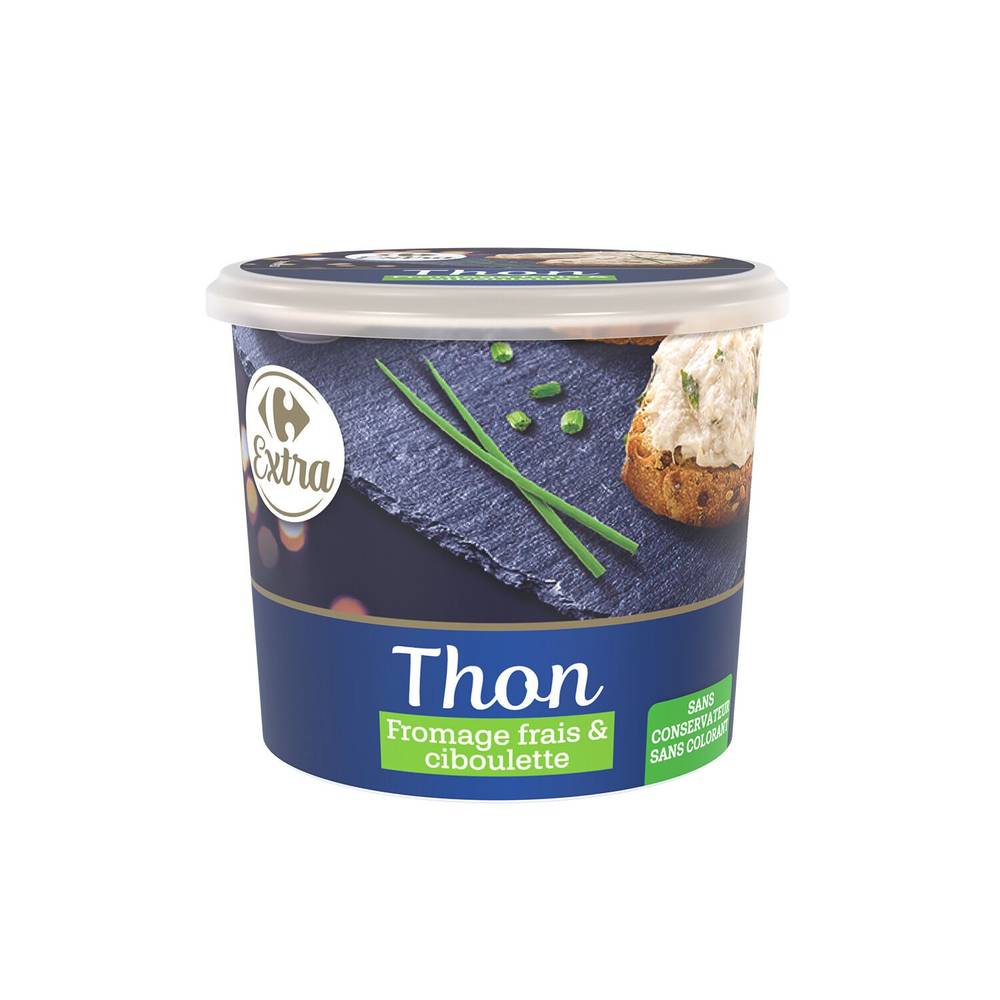 Carrefour Extra - Thon fromage frai & ciboulette (400g)