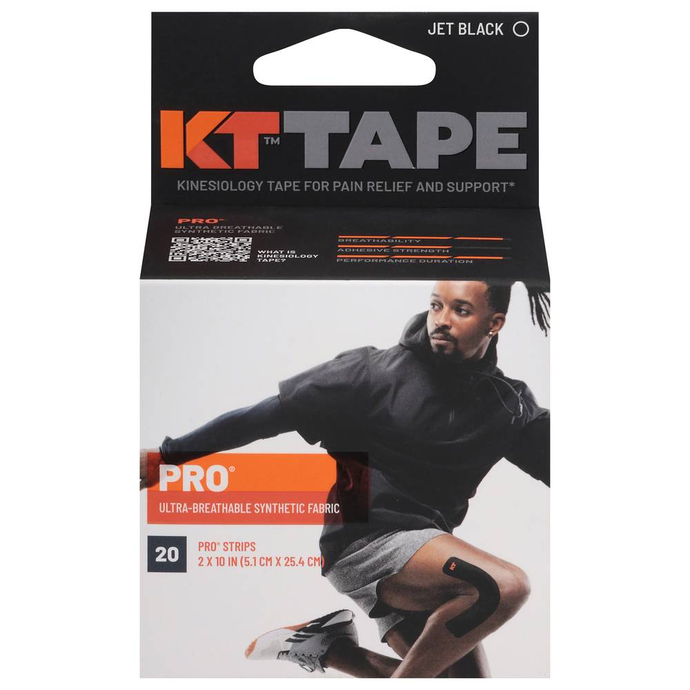 KT Tape Pro Original Jet Black Therapeutic Tape (6.4 oz)