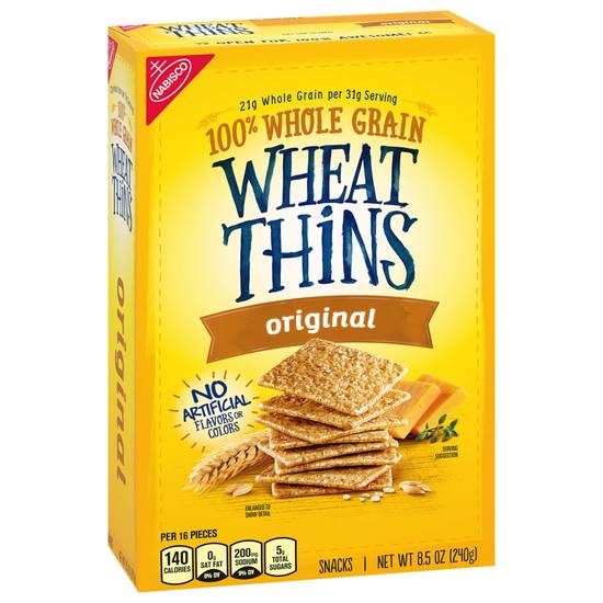 Wheat Thins Original 100% Whole Grain Snacks