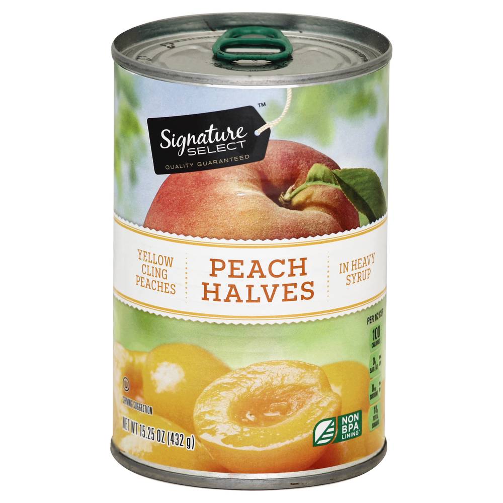 Signature Select Peaches Halves in Heavy Syrup (15.2 oz)