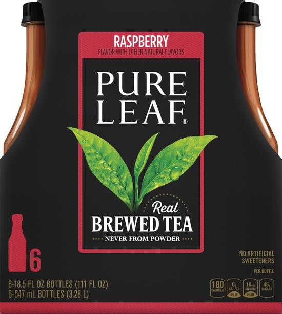 Pure Leaf Raspberry Brewed Iced Tea (6pack, 18.5 fl oz)