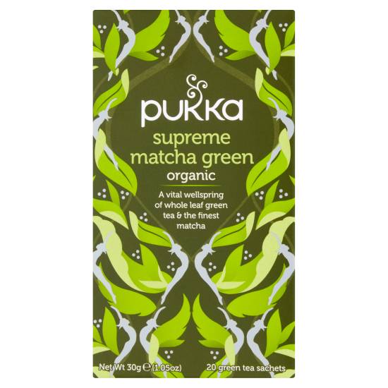 Pukka Organic Supreme Matcha, Organic Green Tea Sachets (20 pack)