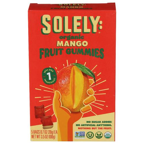 Solely Organic Mango Whole Fruit Gummies