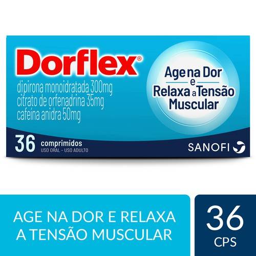 Sanofi aventis dorflex (36 comprimidos)
