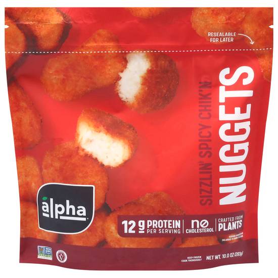 Alpha Plant-Based Sizzlin Spicy Chik'n Nuggets