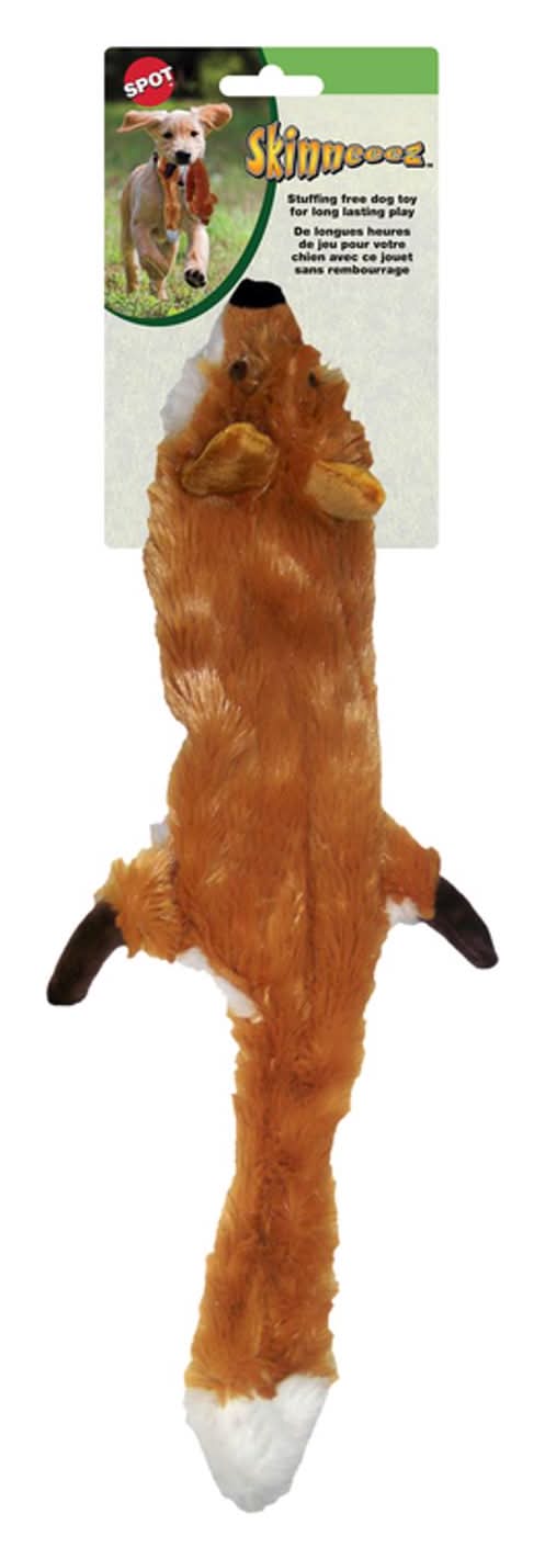 Spot Skinneeez For Dog Brown Plush Fox Dog Toy Large 1 Pk