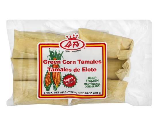 La Fe · Green Corn Tamales (28 oz)