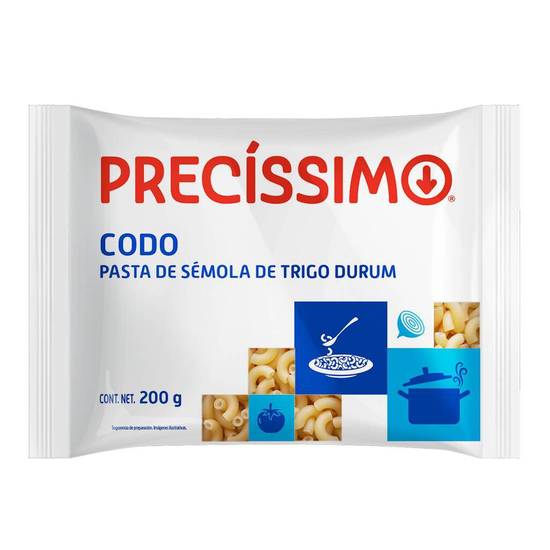 Precíssimo pasta para sopa codo