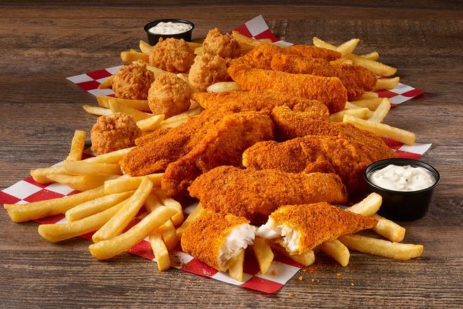 10 Piece Catfish Feast (with Fries)