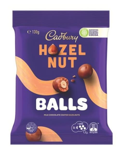 Cadbury Hazelnut Balls 130g