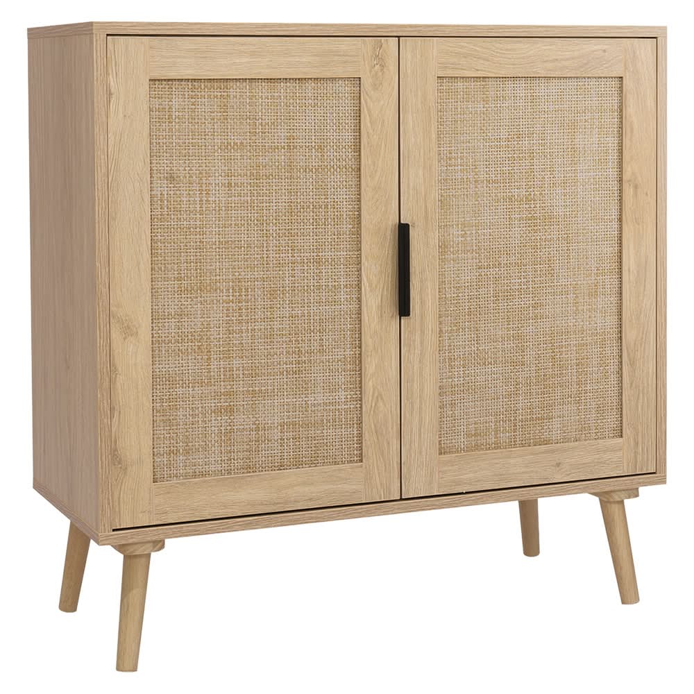 SOHL Accent Adjustable Shelf Cabinet, Natural