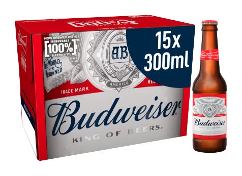 Budweiser Lager Beer (15 x 300ml)