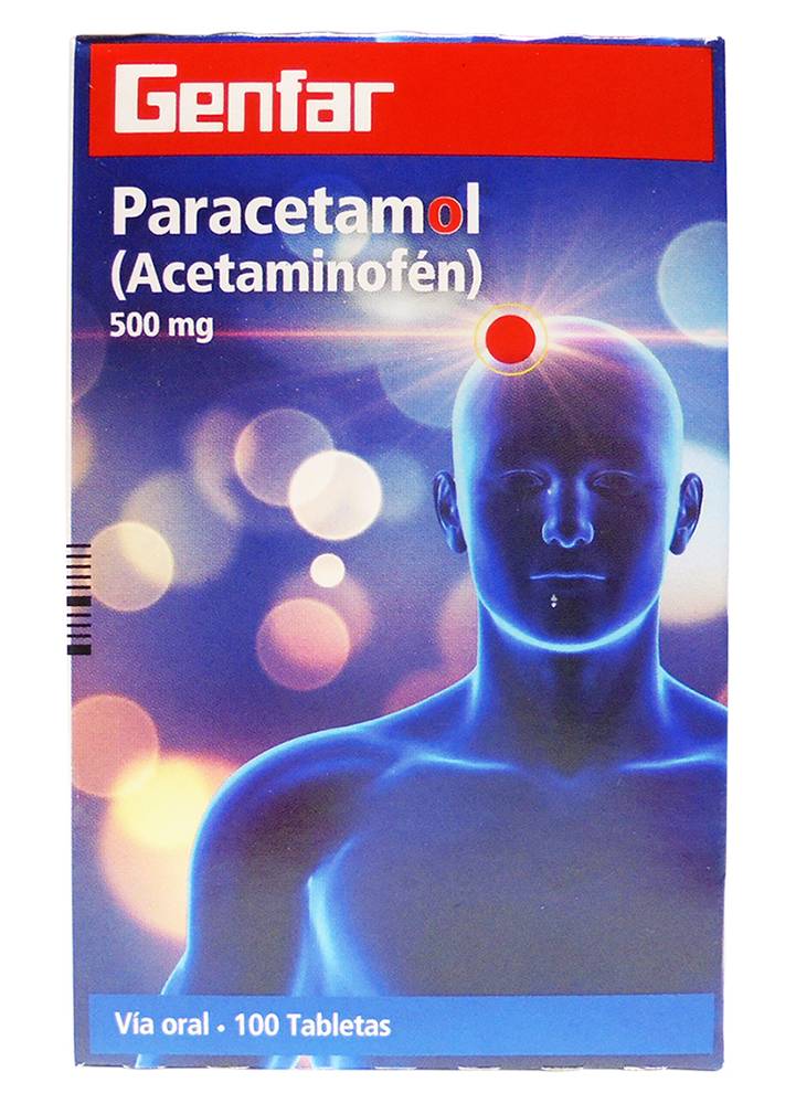 PARACETAMOL GENFAR TAB 500MG CAJ*100