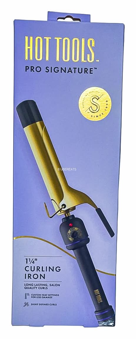 Hot Tools Pro Signature Curling Iron, 1 1/4 in, Gold