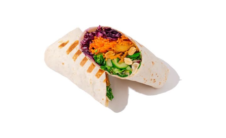 Vegan Sweet Chili Chicken Wrap
