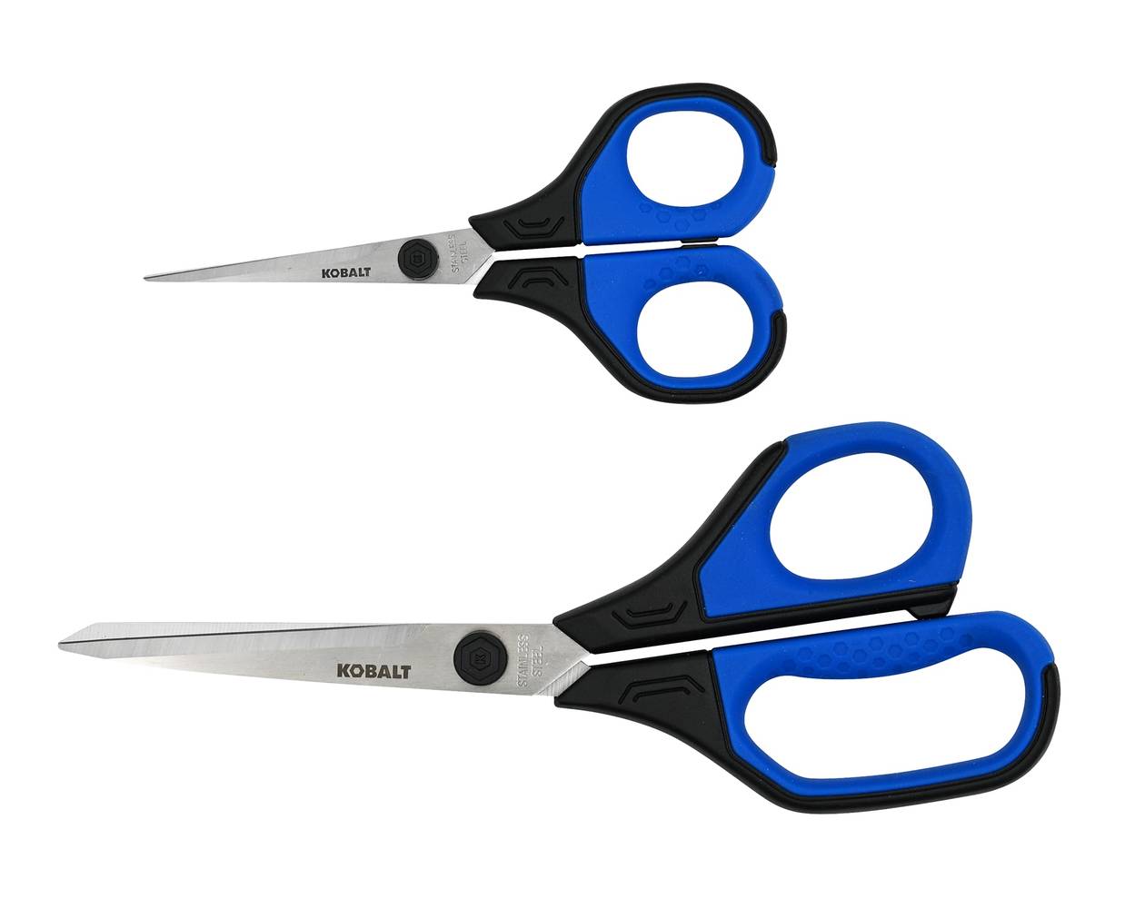 Kobalt 4.5-in Stainless Steel Non-slip Soft Grip Scissors | 56176