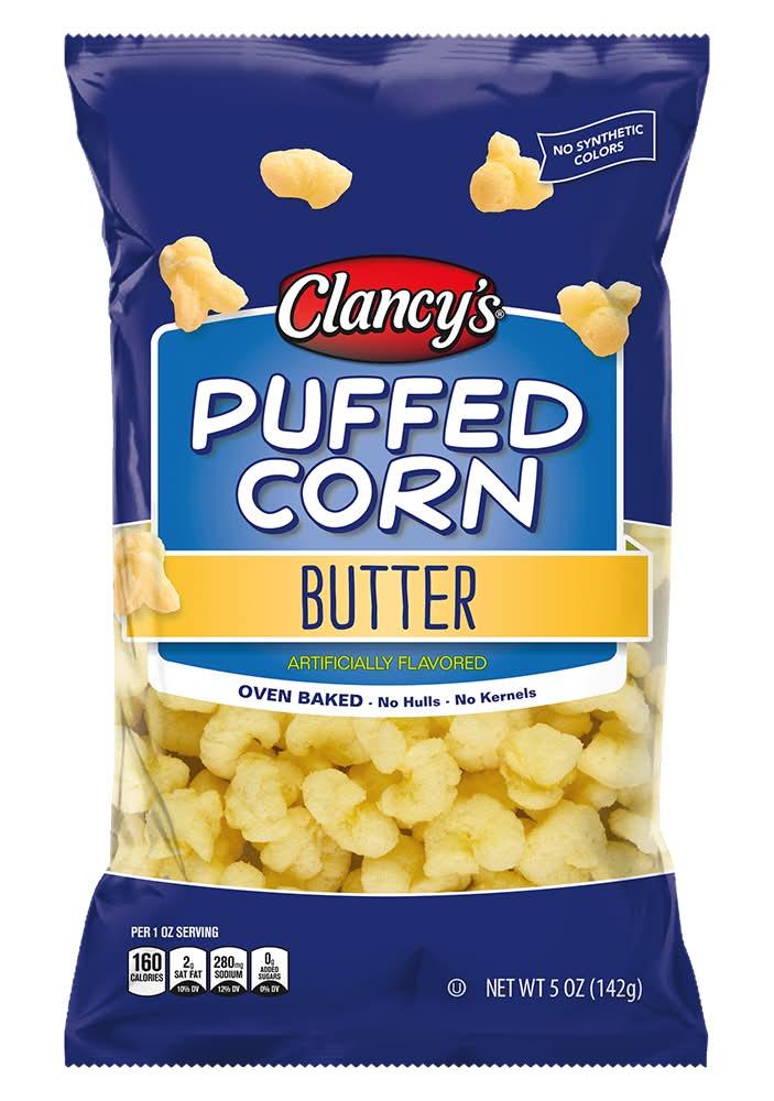 Clancy's Oven Baked Puffed Corn, Butter (5 oz)