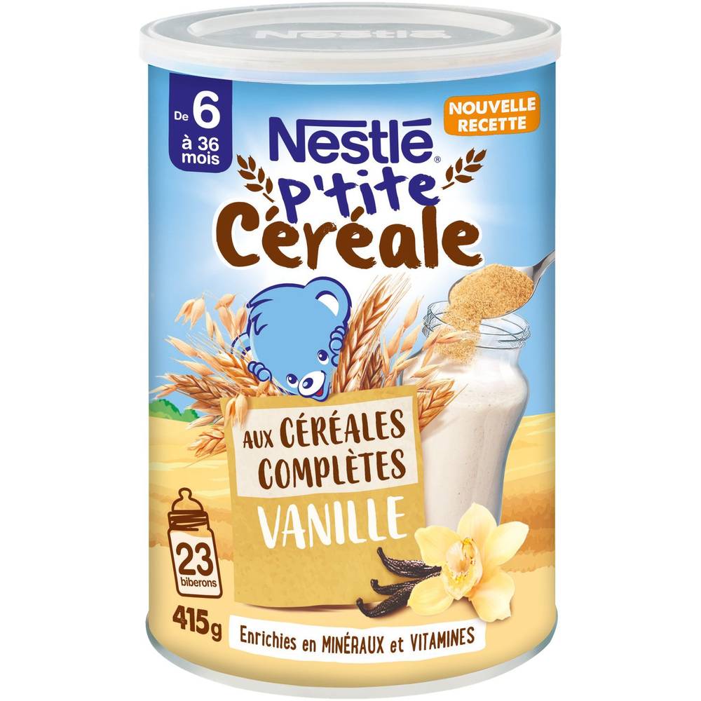 Nestlé - P’tite céréale complètes dès 6 mois (vanille)