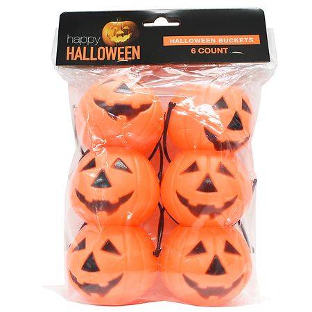 Festive Voice Happy Halloween Buckets (6 ct)