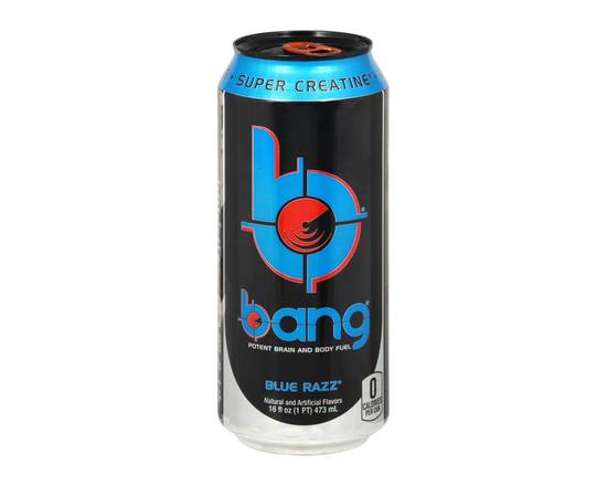 Order Bang Blue Razz 16oz food online from Chevron Extramile store, Everett on bringmethat.com