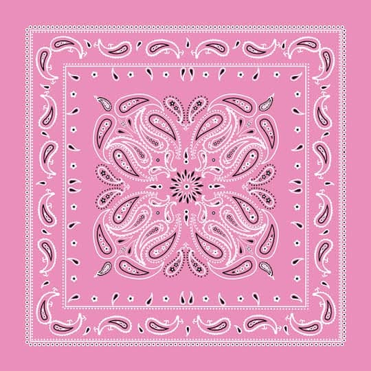 Make Market Paisley Bandana, Light Pink