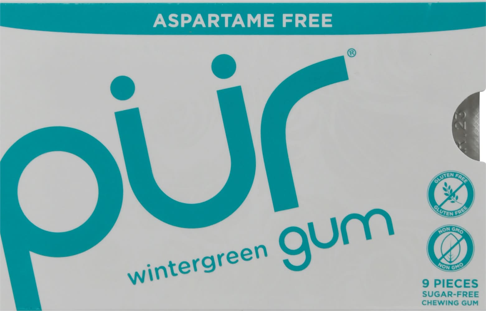 PUR Wintergreen Sugar Free Gum Aspartame Free (0.6 oz)