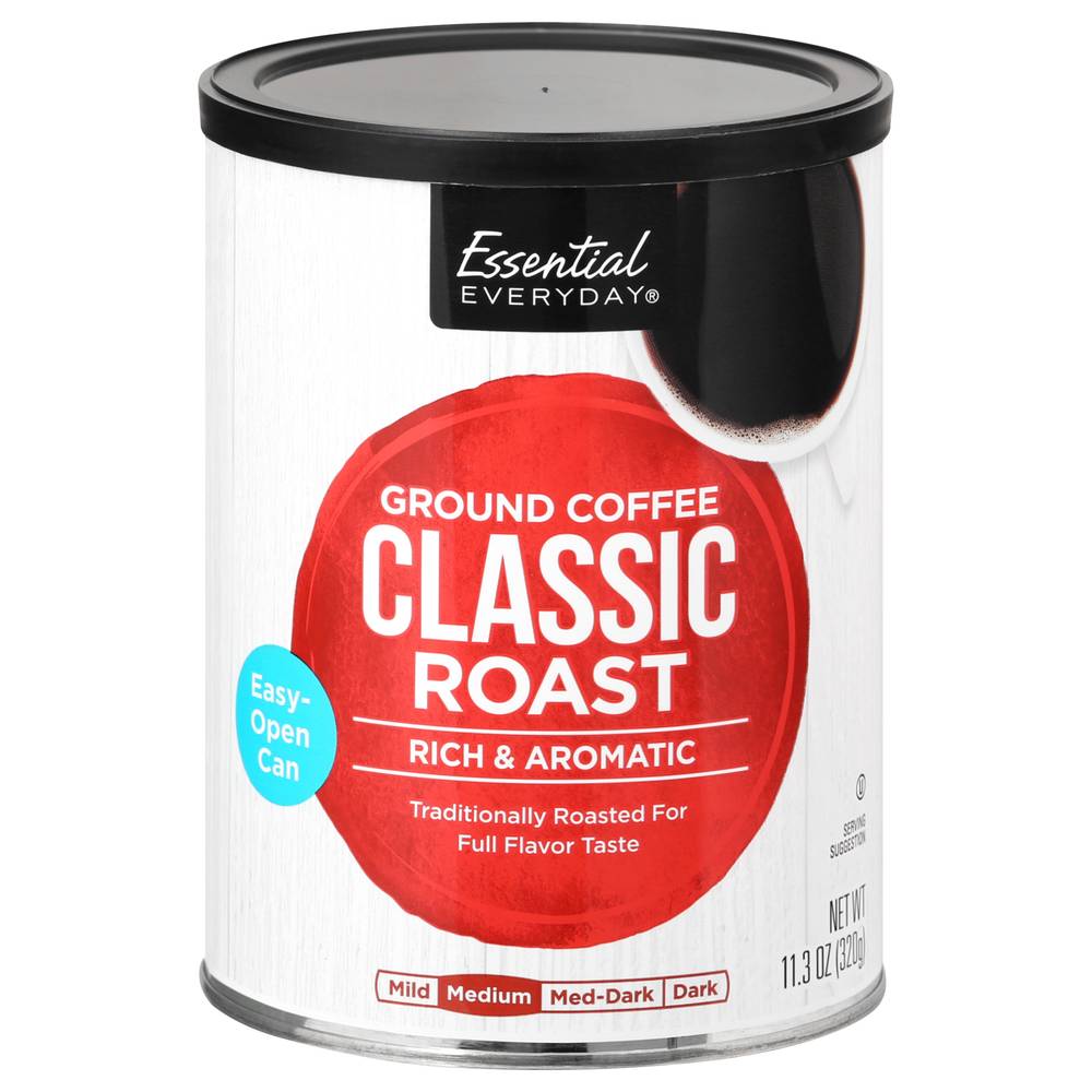 Essential Everyday Rich & Aromatic Classic Medium Roast Ground Coffee (11.3 oz)
