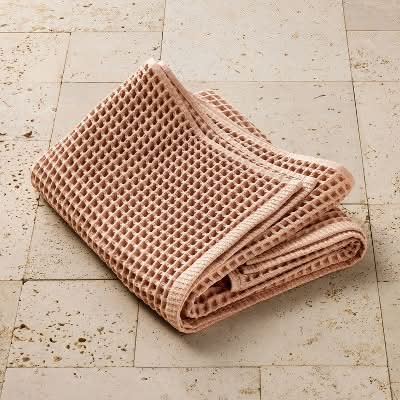 Casaluna Waffle Bath Towel, Clay